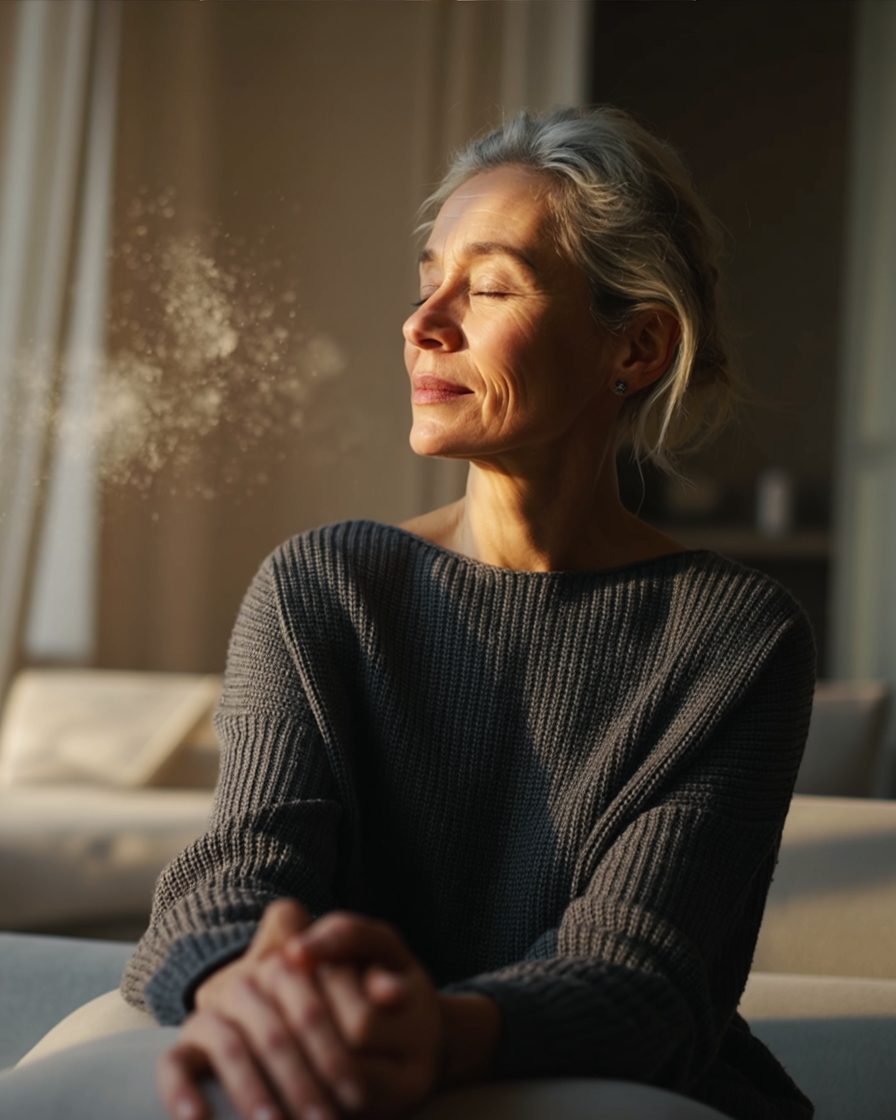 A woman at her practice